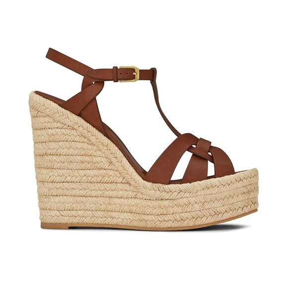 YSL Tribute Ambra Leather Espadrille - Size 38 - Picture 2 of 13